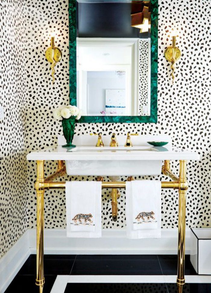 cheetah bathroom