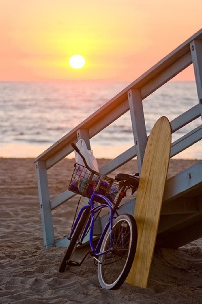 bicycle on beach