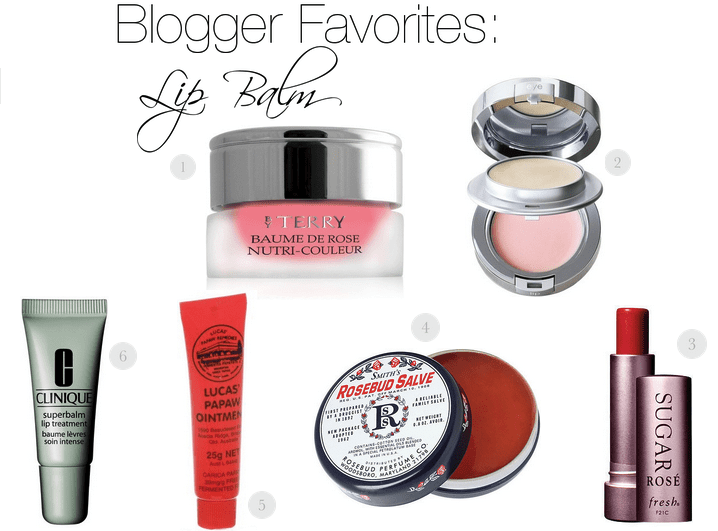 blogger favorites- lip balm