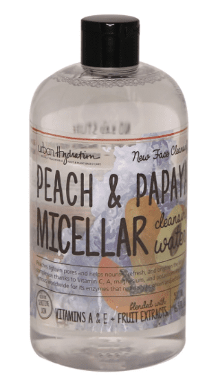 Urban Hydration Brighten & Glow Peach & Papaya Micellar Water: