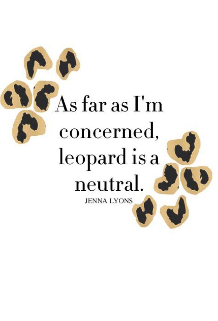 leopard is a neutral quote