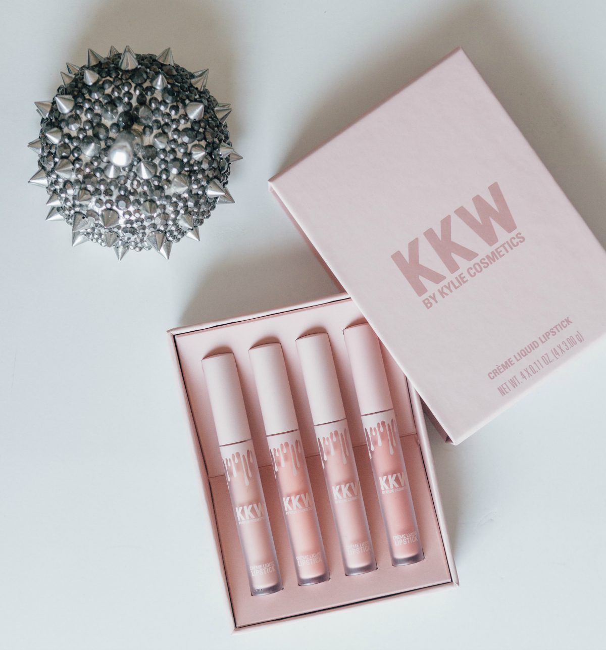 top view of KKW by Kylie Cosmetics Creme Liquid Lipstick