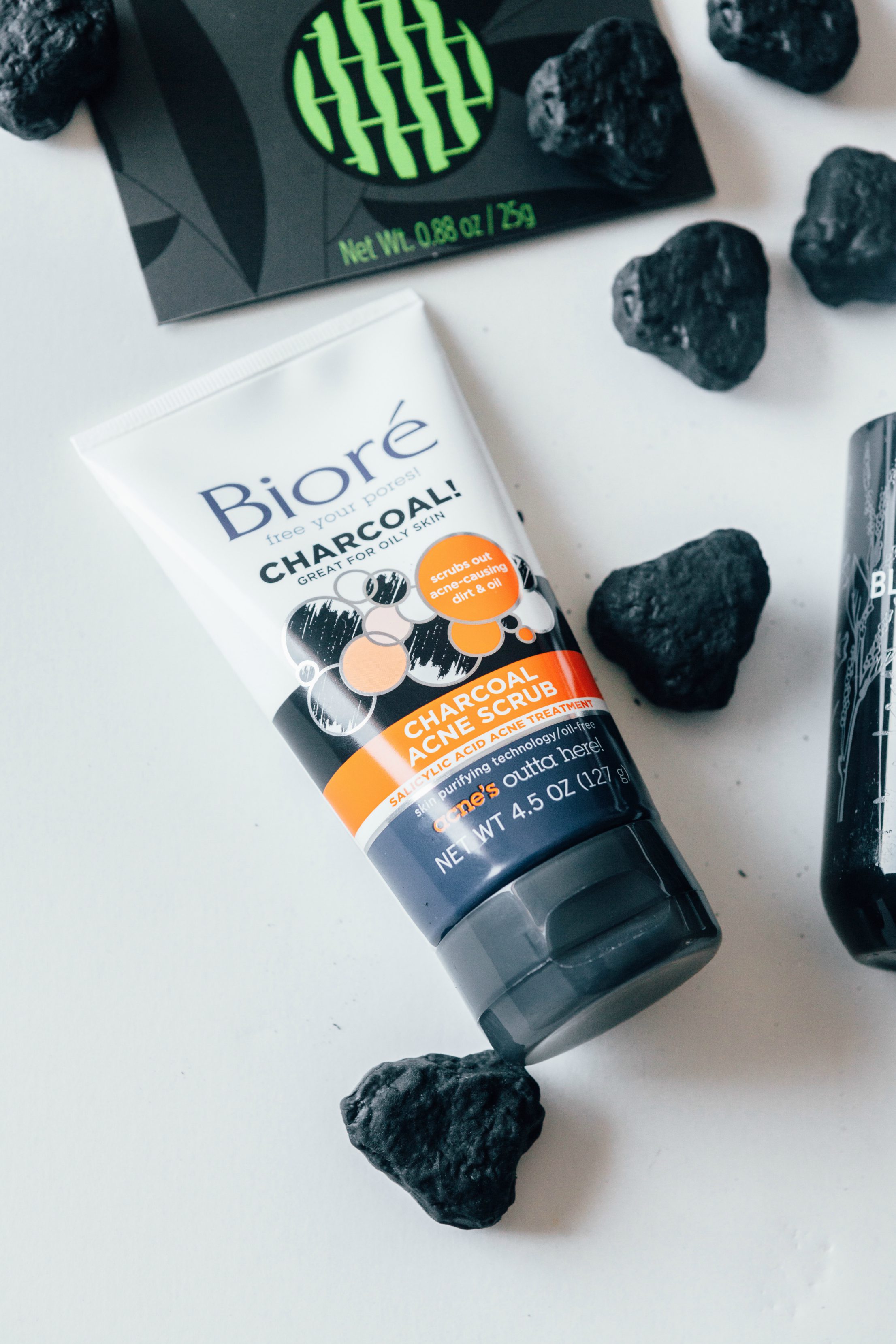 Charcoal-Infused Beauty Products from Biore Charcoal Acne Scrub