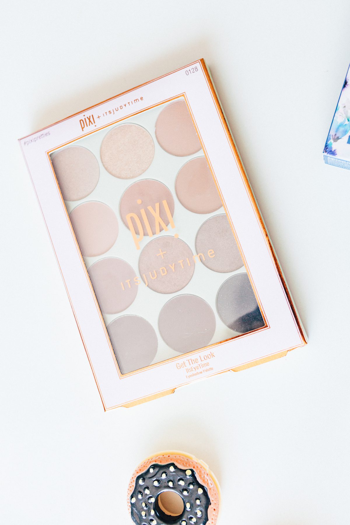 top view of makeup guaranteed from Pixi + ItsJudyTime Get The Look ItsEyeTime Eyeshadow Palette
