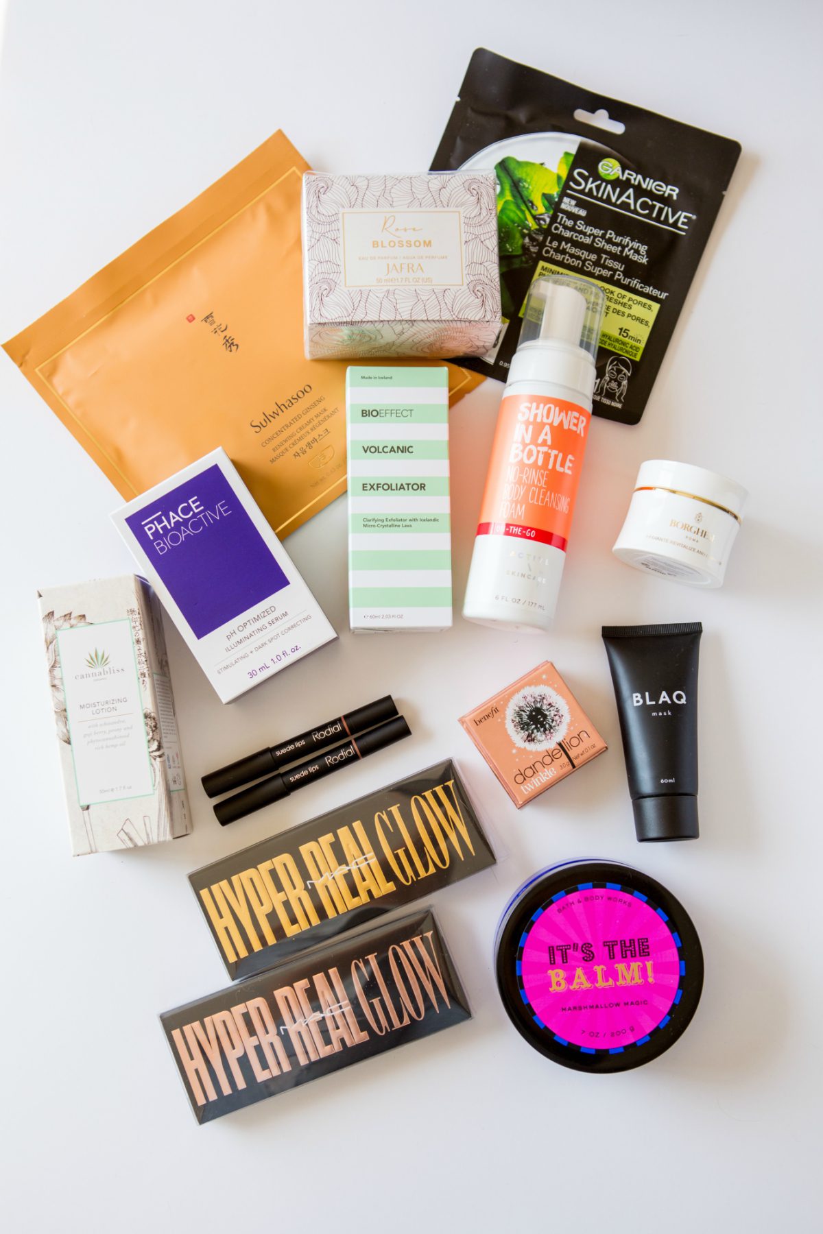 different products for March Favorites Giveaway
