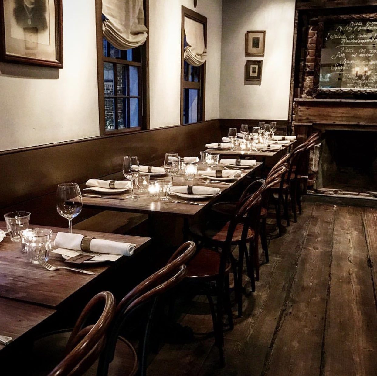 wooden interior of a restaurant for Charleston Travel Guide