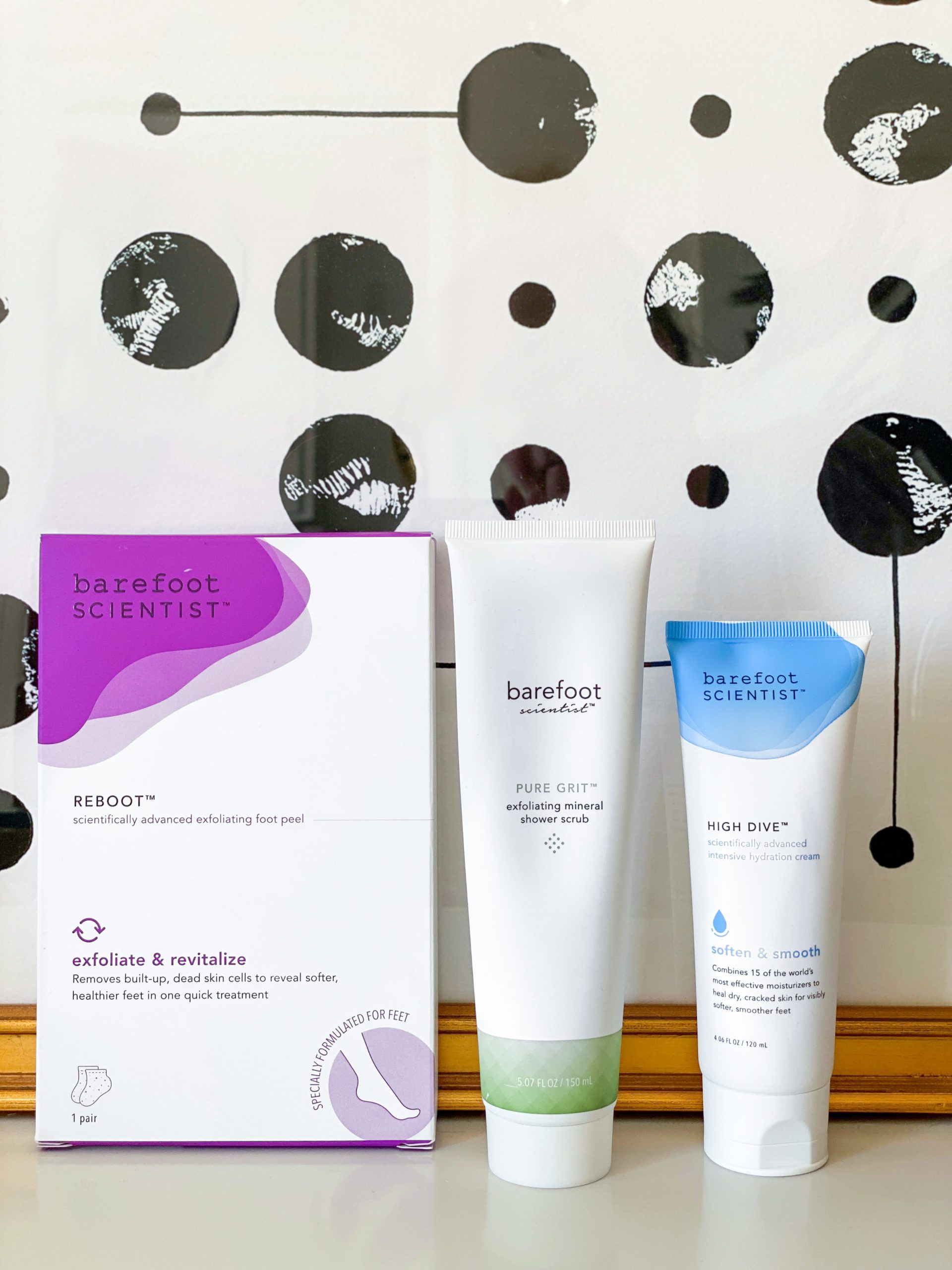 Foot Facial products from barefoot scientist