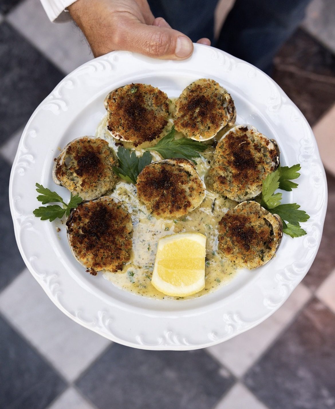 one of the Things Making Me Happy: 8.15.22 is this baked clams and lemon